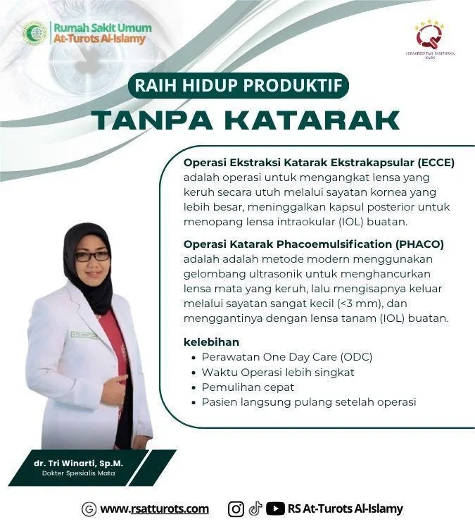 Melayani operasi katarak Pacho dan Ekek